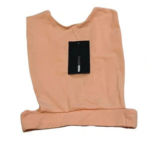 NWT Fashion Nova Bikini top Phi Phi Peach swimsuit top women’s size S Brand New